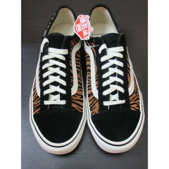 Vans Women's Style 36 Decon Sf Animal Stripes shoes Black Marshmallow Sizes NWT - Picture 3 of 5